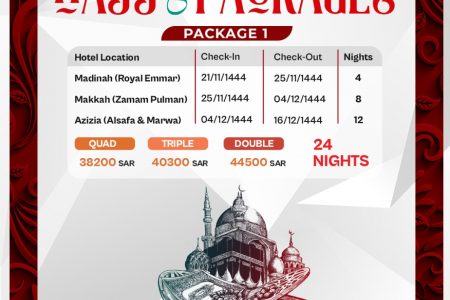 Best 24 Nights Hajj Package